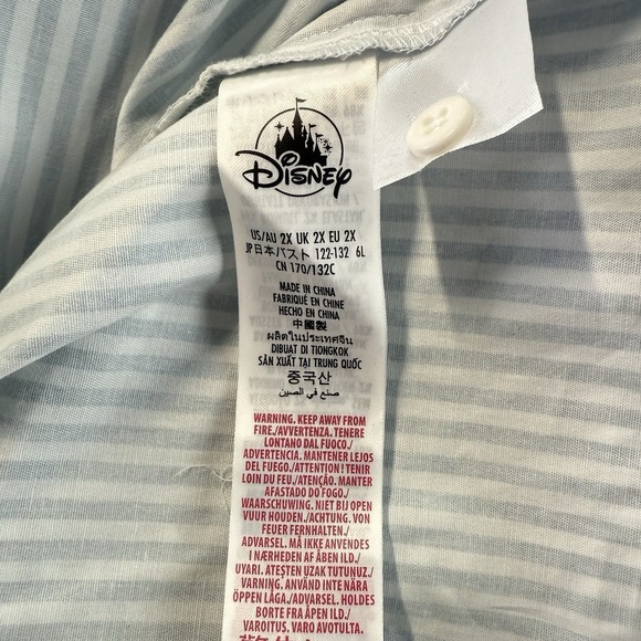 Disney Parks Mickey Mouse & Goofy Long Sleeve Button Up Shirt Mickey & Co. Sz 2X - Picture 5 of 11